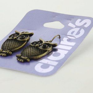 Owl Earrings From Claire's Brand New